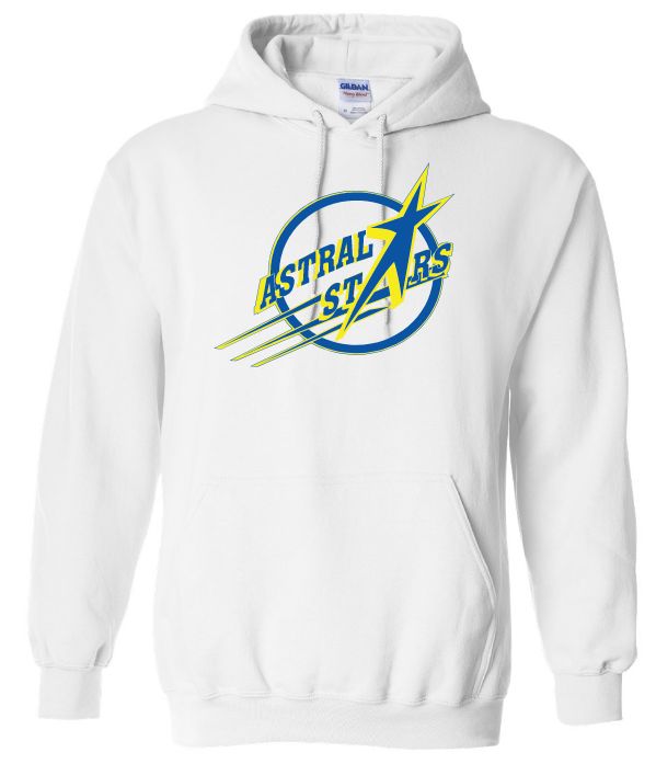 Astral Drive Elementary School - White Astral Drive Elementary Logo Hoodie (Full Chest)