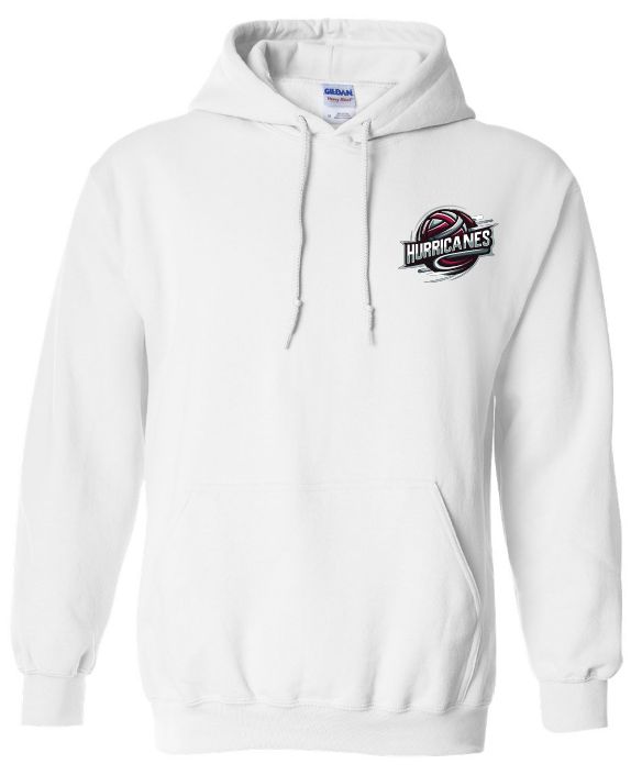 Corridor Volleyball Club - White East Hants Hurricanes Logo Hoodie (Left Chest Logo)