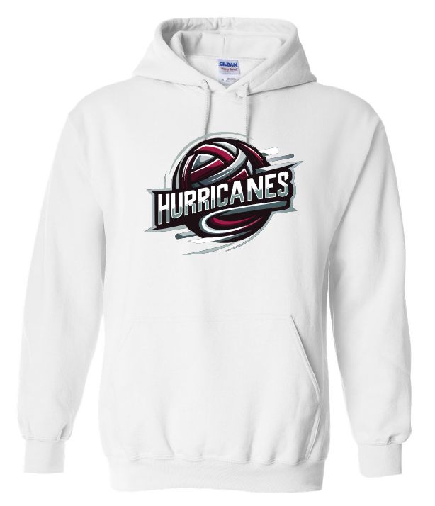Corridor Volleyball Club - White East Hants Hurricanes Logo Hoodie (Full Chest Logo)