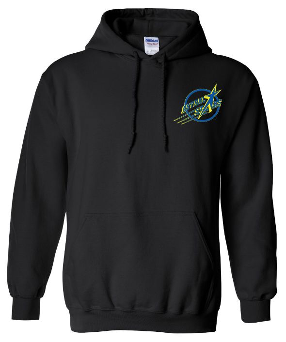 Astral Drive Elementary School - Black Astral Drive Elementary Logo Hoodie (Left Chest)