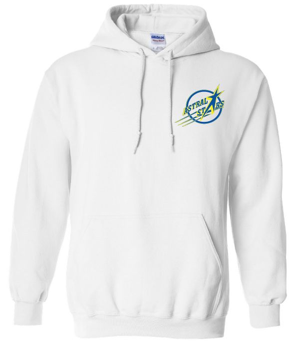 Astral Drive Elementary School - White Astral Drive Elementary Logo Hoodie (Left Chest)