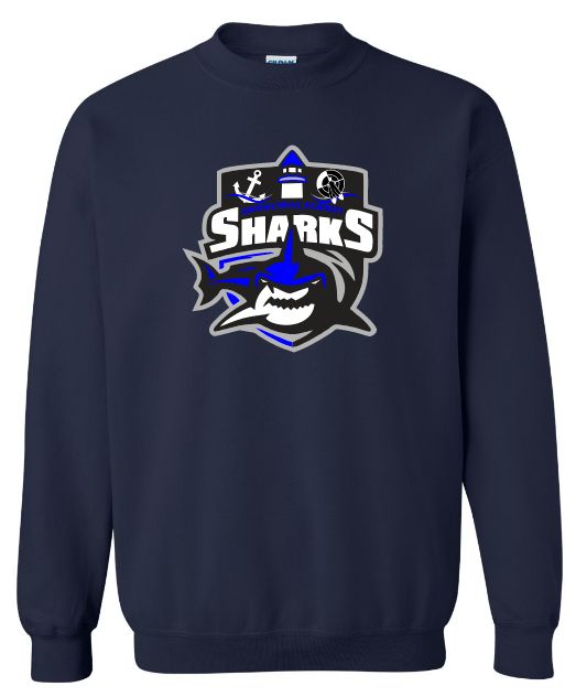 Marine Drive Academy  - Navy Marine Drive Academy Crewneck Sweatshirt (Full Chest Logo)