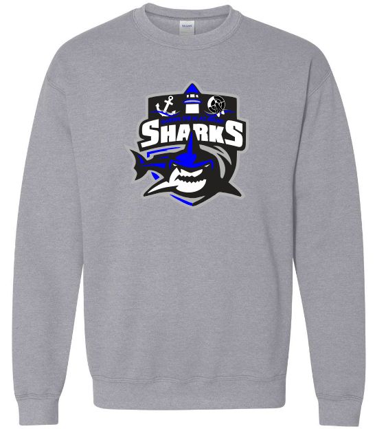 Marine Drive Academy  - Sport Grey Marine Drive Academy Crewneck Sweatshirt (Full Chest Logo)