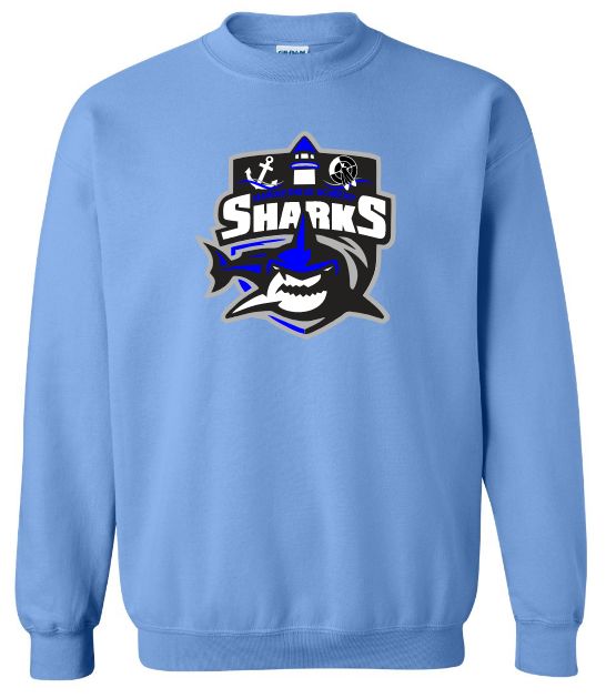 Marine Drive Academy  - Carolina Blue Marine Drive Academy Crewneck Sweatshirt (Full Chest Logo)