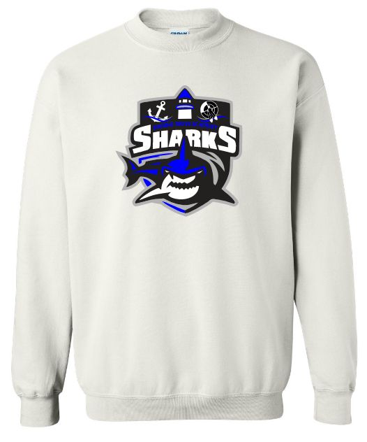Marine Drive Academy  - White Marine Drive Academy Crewneck Sweatshirt (Full Chest Logo)