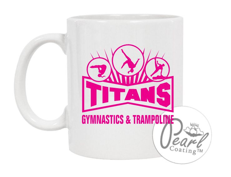 Titans Gymnastics &amp; Trampoline - Titans Logo Mug (Pink Logo)
