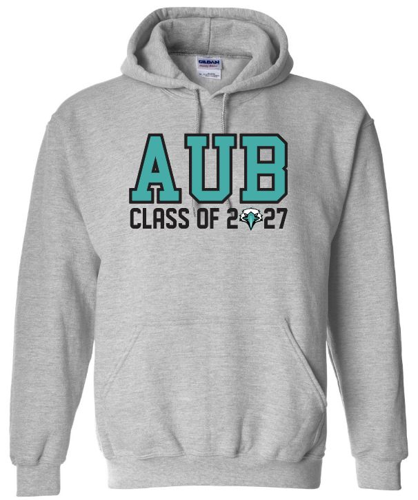 Auburn High - Sport Grey AUB Class of 2027 with Eagle Hoodie