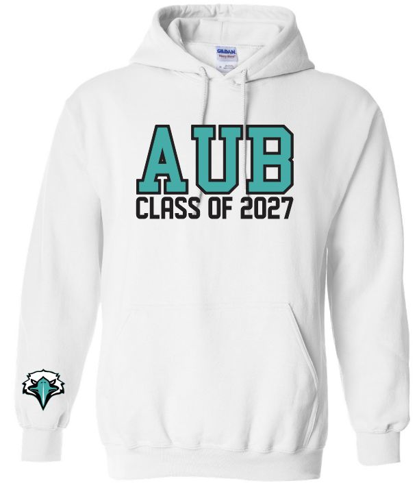 Auburn High - White AUB Class of 2027 Hoodie