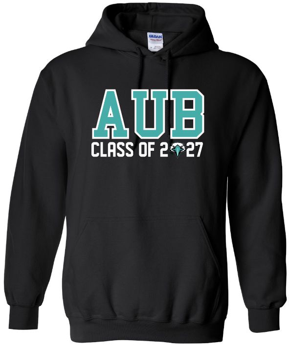 Auburn High - Black AUB Class of 2027 with Eagle Hoodie