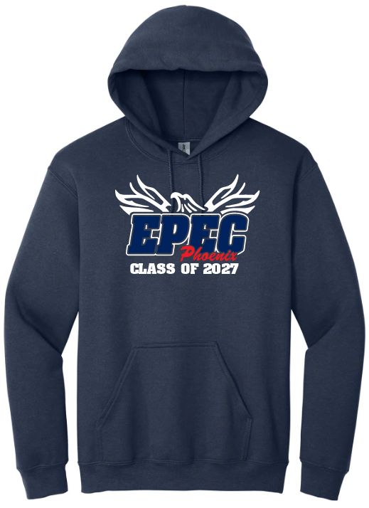 Eastern Passage Education Centre - Navy EPEC Logo Class of 2027 Hoodie