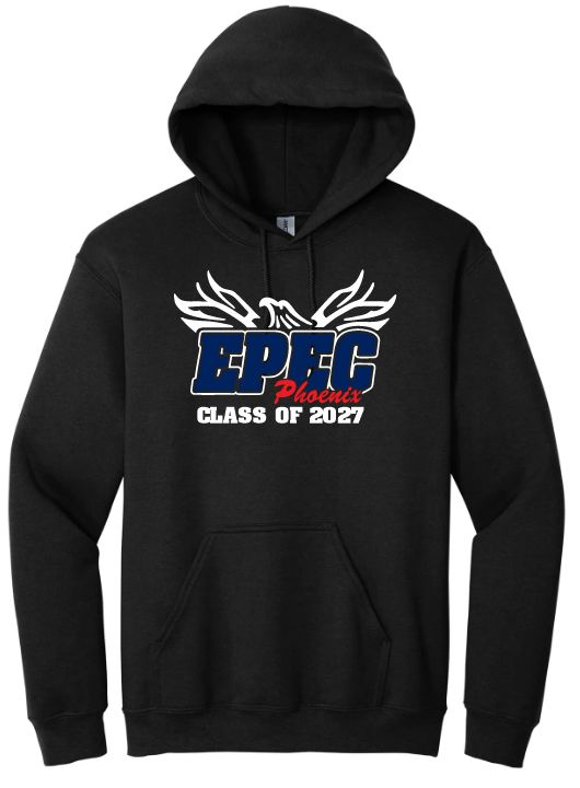 Eastern Passage Education Centre - Black EPEC Logo Class of 2027 Hoodie