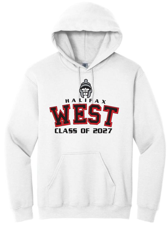 Halifax West High School  -  White Halifax West Class of 2027 Hoodie