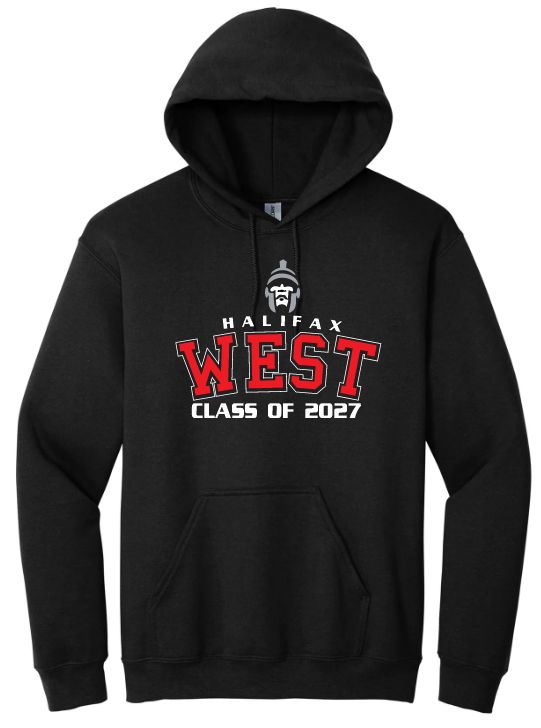 Halifax West High School  -  Black Halifax West Class of 2027 Hoodie