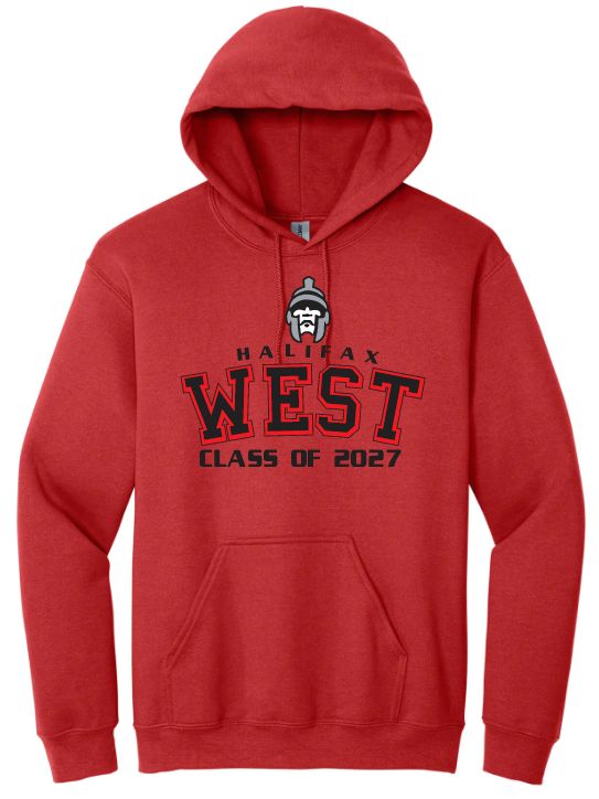 Halifax West High School  -  Red Halifax West Class of 2027 Hoodie