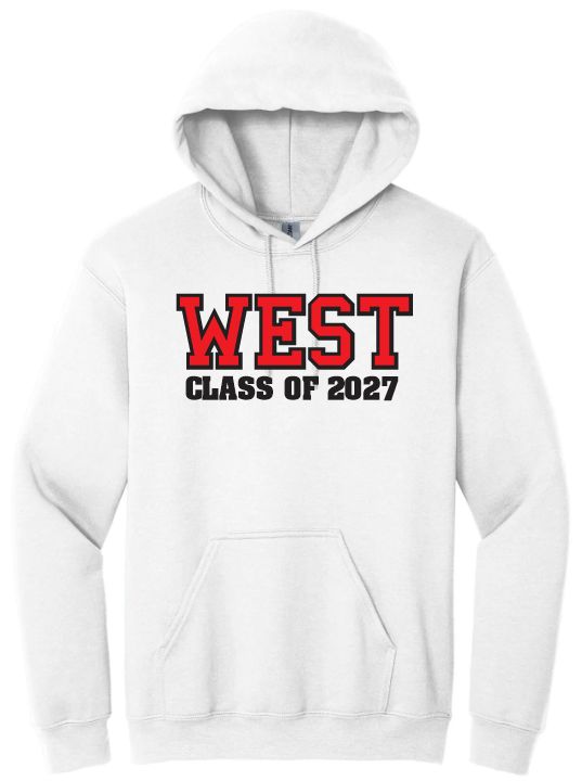 Halifax West High School  -  White West Class of 2027 Hoodie
