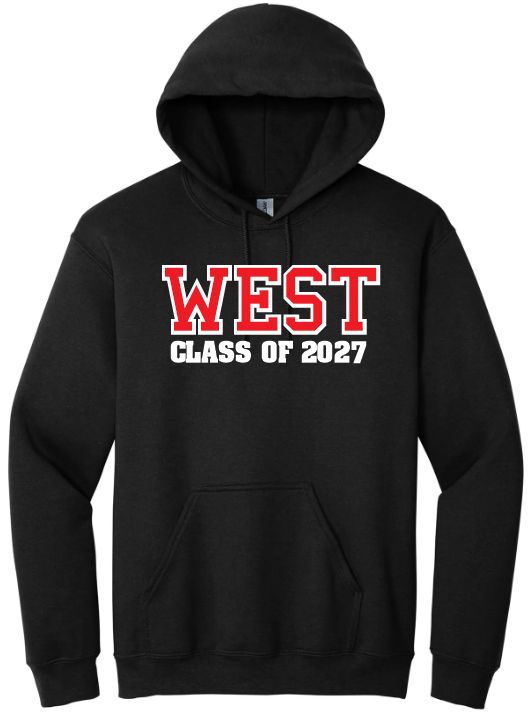 Halifax West High School  -  Black West Class of 2027 Hoodie