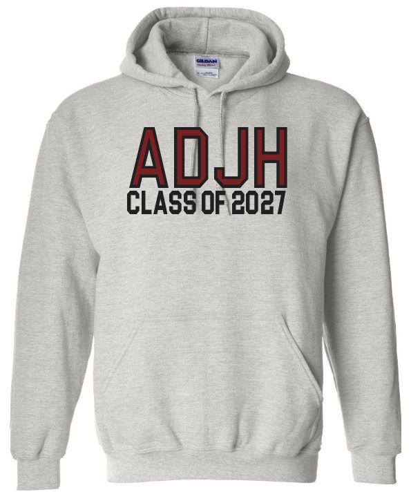 Astral Drive Junior High - Sport Grey Classic ADJH Class of 2027 Hoodie