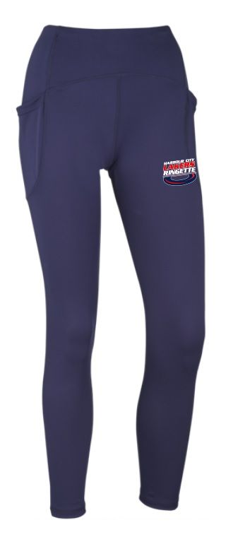 HCL - **LIMITED SIZING AVAILABLE** Navy Women's CCM Harbour City Lakers Ring Training Leggings