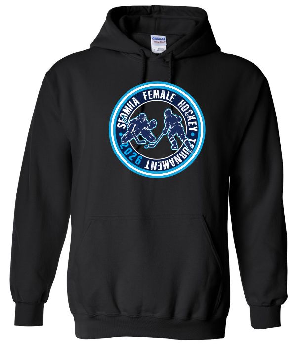 SEDMHA Female Hockey Tournament - Black SEDMHA Hoodie (Full Chest)