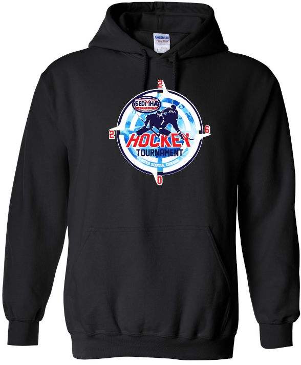 SEDMHA Minor Hockey Tournament - Black SEDMHA 2026 Hoodie (Full Chest)