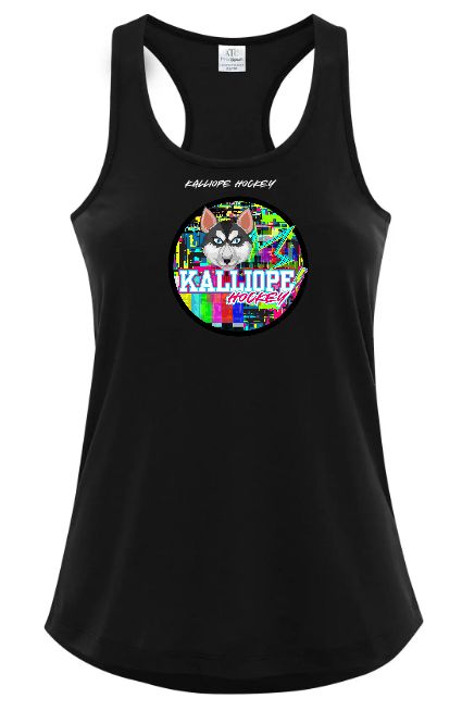 Kalliope Hockey - Black Kalliope Team Racerback Tank Top (Full Chest)