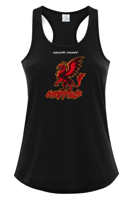 Kalliope Hockey - Black Kalliope Team Racerback Tank Top (Full Chest)