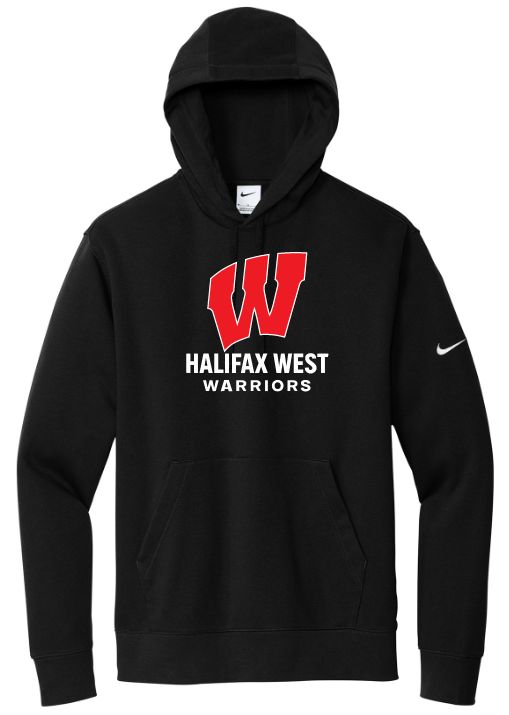 Halifax West High School - Black Halifax West Warriors Nike Hoodie (Full Chest)