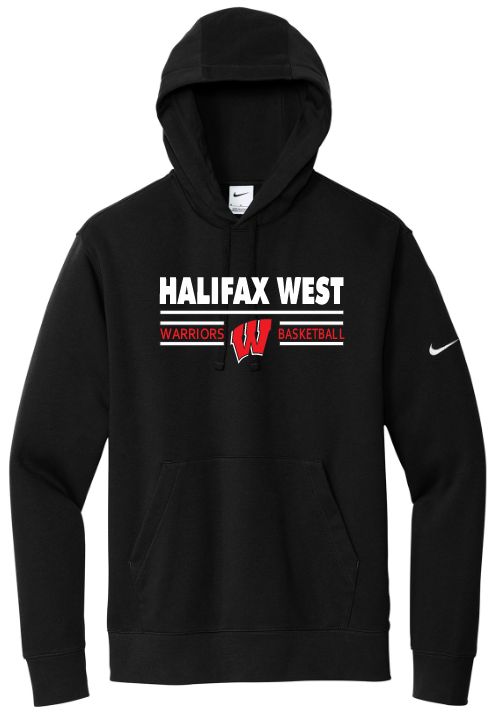 Halifax West High School - Black Halifax West Basketball Nike Hoodie (Full Chest)