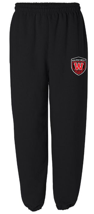 Halifax West High School - Black W Basketball Shield Sweatpants
