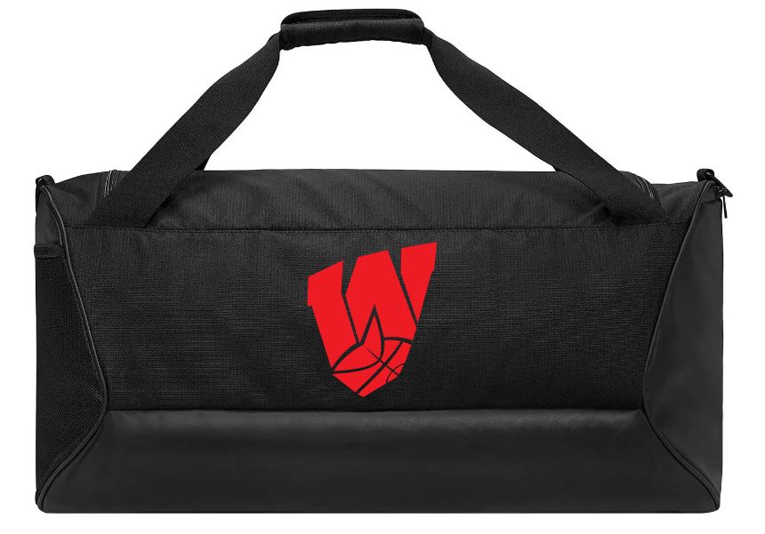 Halifax West High School - Black W with Basketball Nike Duffel Bag