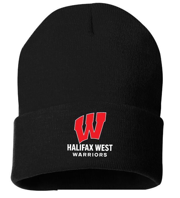 Halifax West High School - Black Halifax West Warriors Cuffed Beanie