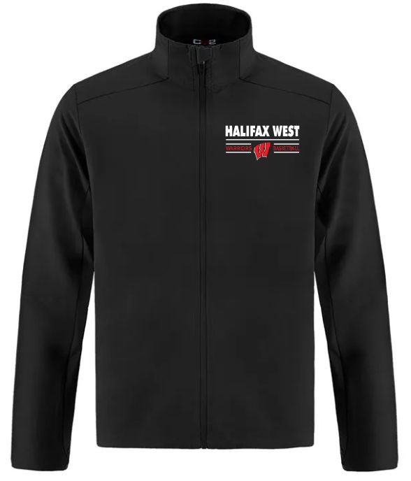 Halifax West High School - Black Halifax West Basketball Athleisure Jacket (Left Chest)