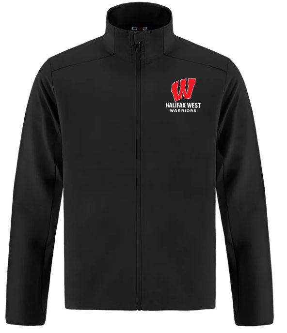 Halifax West High School - Black Halifax West Warriors Athleisure Jacket (Left Chest)