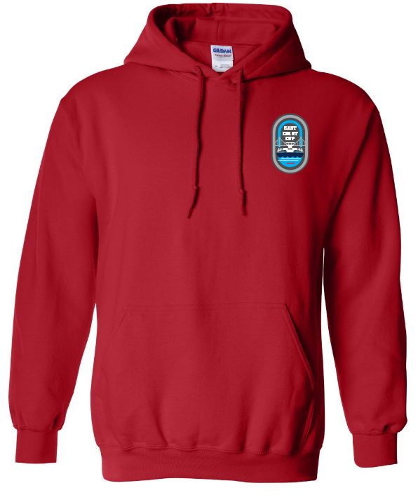 East Coast Cup Speed Skating - Red Hoodie (Left Chest)