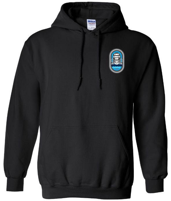 East Coast Cup Speed Skating - Black Hoodie (Left Chest)