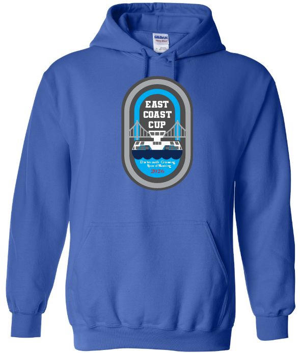 East Coast Cup Speed Skating - Royal Blue Hoodie (Full Chest)