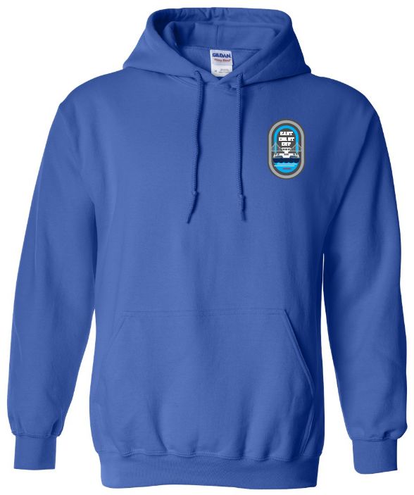 East Coast Cup Speed Skating - Royal Blue Hoodie (Left Chest)
