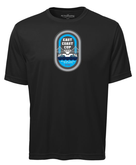East Coast Cup Speed Skating - Black Short Sleeve Performance Shirt (Full Chest)