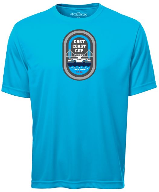 East Coast Cup Speed Skating - Atomic Blue Short Sleeve Performance Shirt (Full Chest)