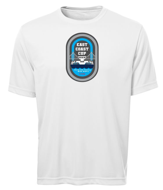 East Coast Cup Speed Skating - White Short Sleeve Performance Shirt (Full Chest)