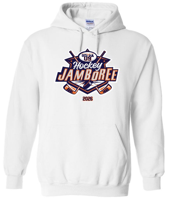 SEDMHA U9 Jamboree - White U9 Jamboree 2026 Hoodie (Full Chest)