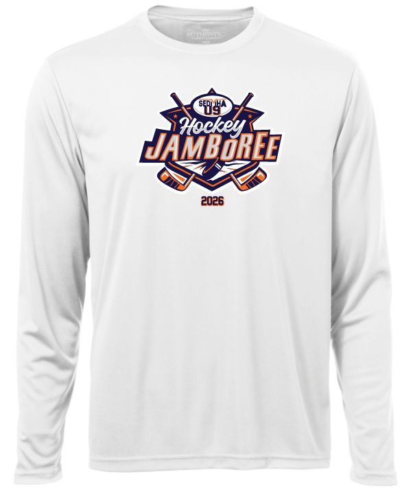 SEDMHA U9 Jamboree - White U9 Jamboree 2026 Long Sleeve Performance Shirt (Full Chest)