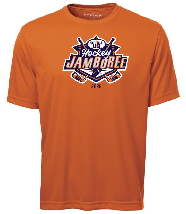SEDMHA U9 Jamboree - Deep Orange U9 Jamboree 2026 Short Sleeve Performance Shirt (Full Chest)