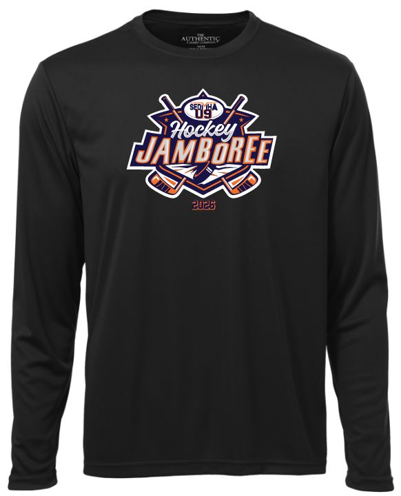 SEDMHA U9 Jamboree - Black U9 Jamboree 2026 Long Sleeve Performance Shirt (Full Chest)