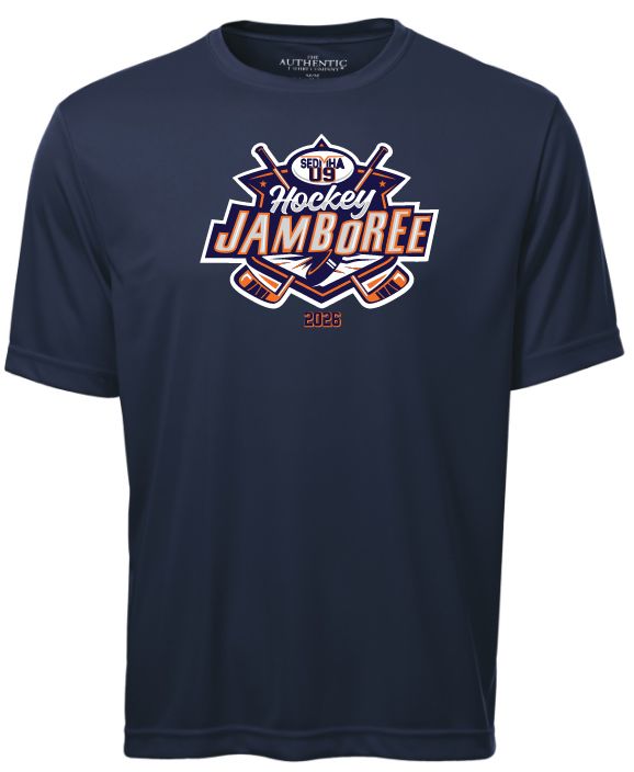 SEDMHA U9 Jamboree - Navy U9 Jamboree 2026 Short Sleeve Performance Shirt (Full Chest)