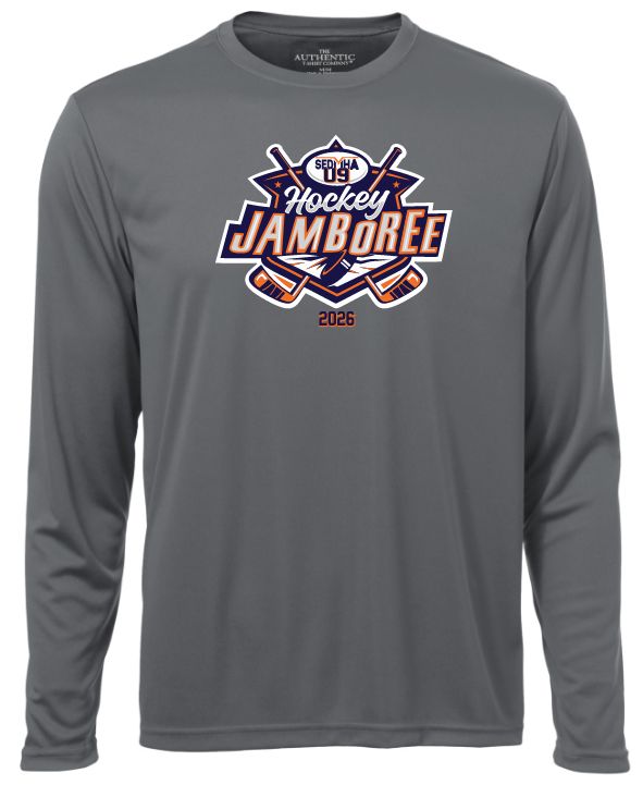 SEDMHA U9 Jamboree - Coal Grey U9 Jamboree 2026 Long Sleeve Performance Shirt (Full Chest)