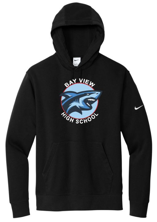 Bay View High - Black Bay View High School Nike Hoodie (Full Chest)
