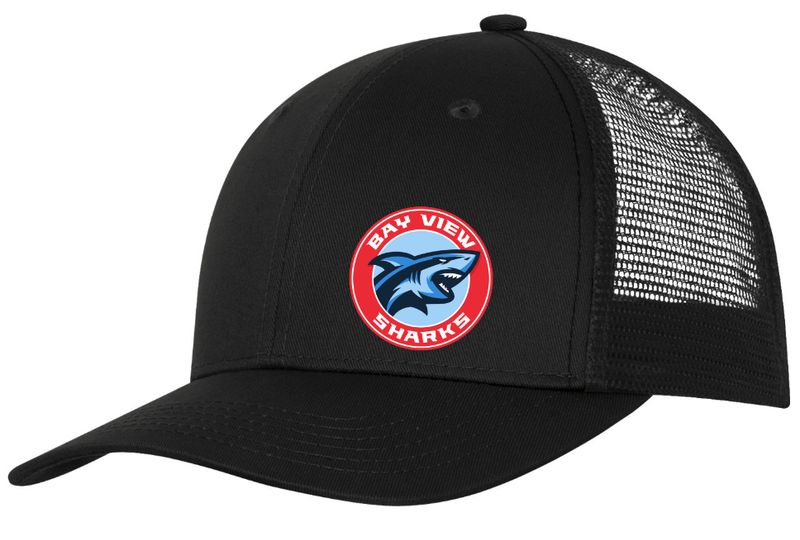 Bay View High - Black Bay View Sharks Trucker Cap