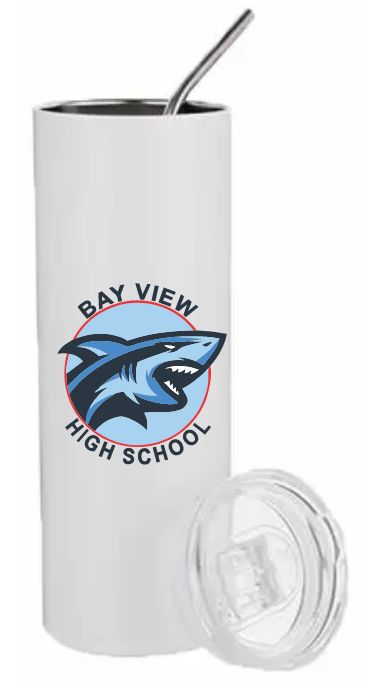Bay View High - White Bay View High School Tumbler