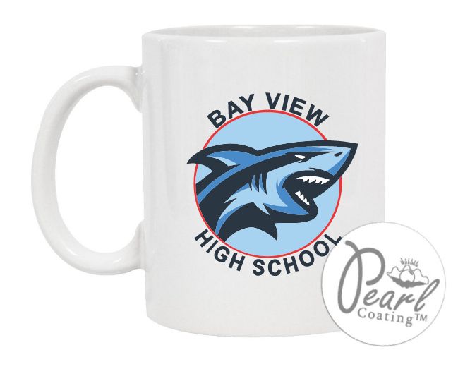 Bay View High - White Bay View High School Sharks Mug
